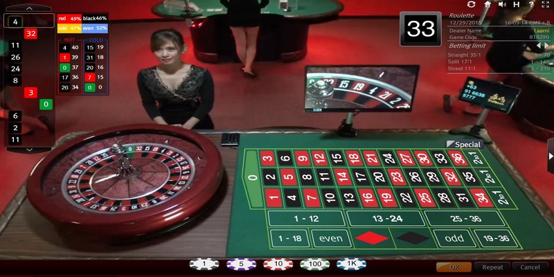 Roulette - tựa game ăn khách số 1 tại Casino V9BET
